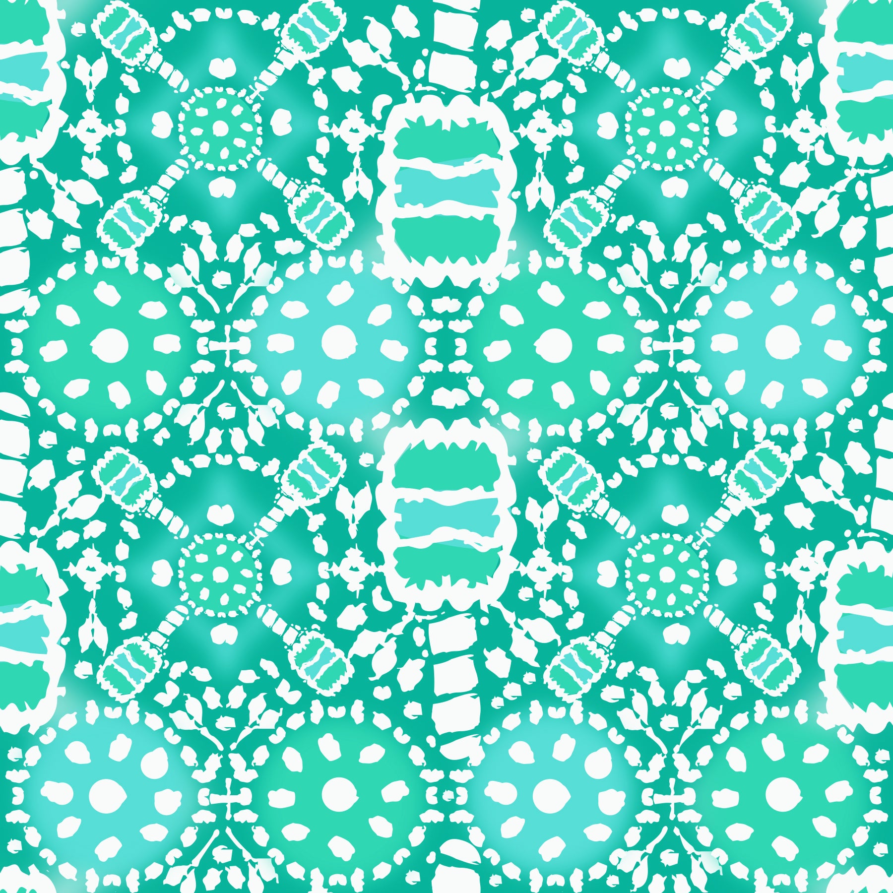 Anna Maria Pullover in Peace Love Pickleball Aqua Tides (Sample)