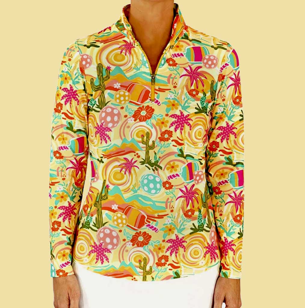 Anna Maria Pullover in Desert Dinks Pickleball (Sample)