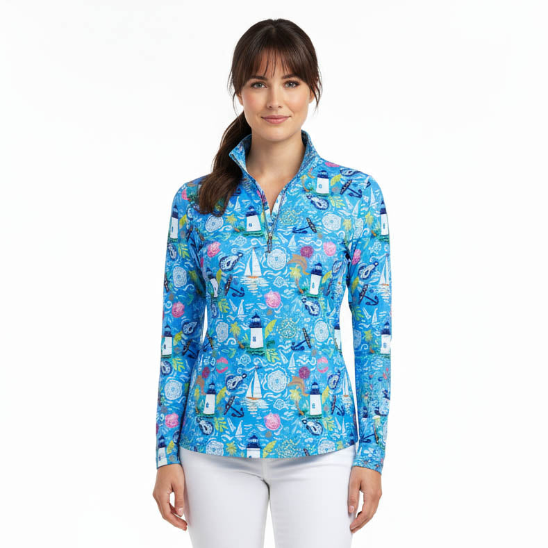 Anna Maria Pullover in Harbor Lights