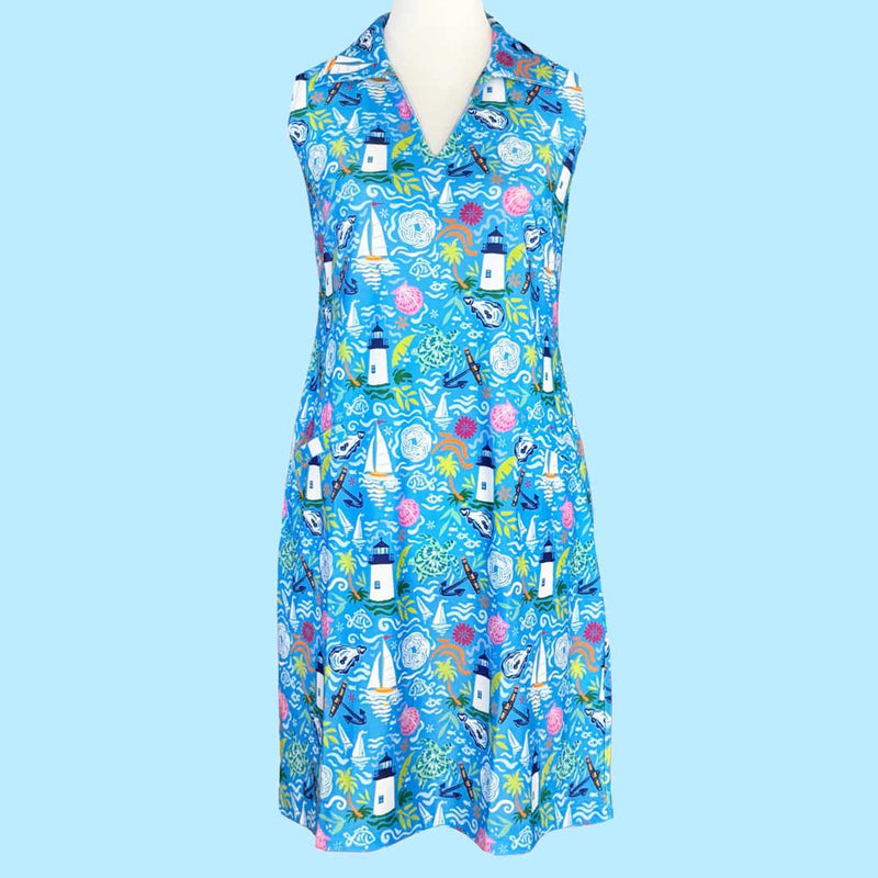 St. Regis Dress in Harbor Lights (Sample)