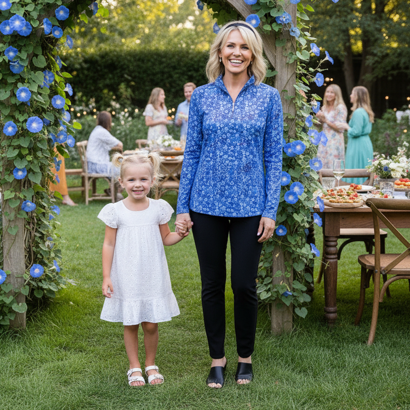 Anna Maria Pullover in Batik Daisy Days