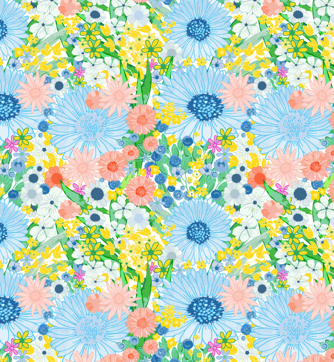 Hampton Sleeveless Tunic Dress in Monet Medley