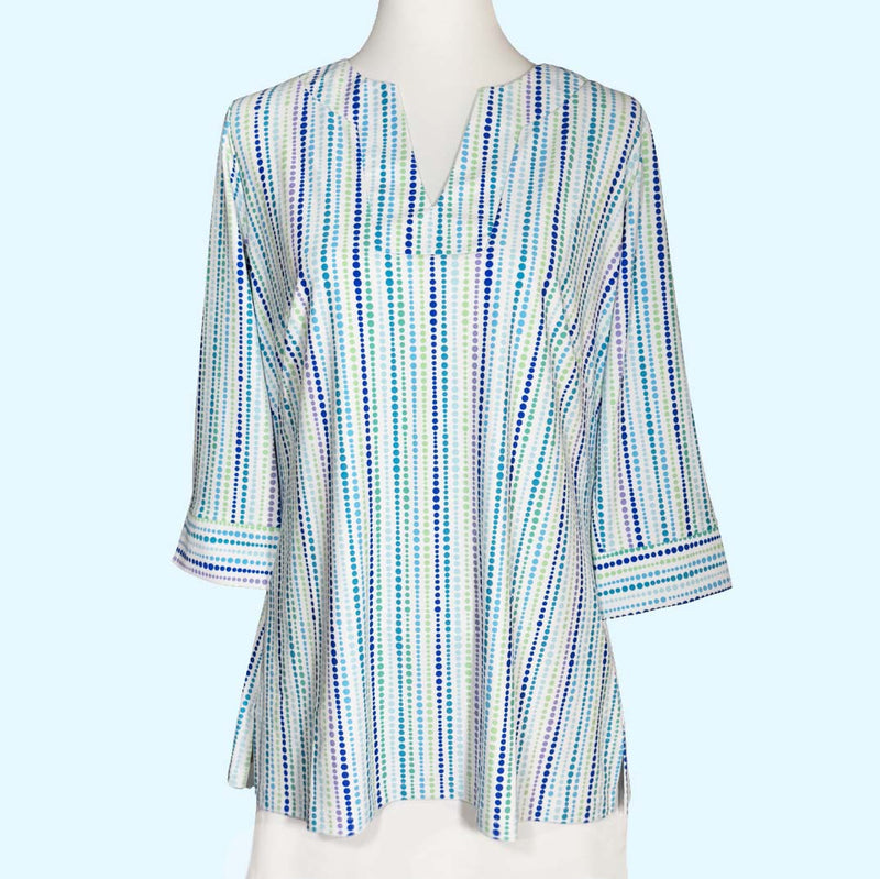 Boca Tunic Top in Candy Dots Blue