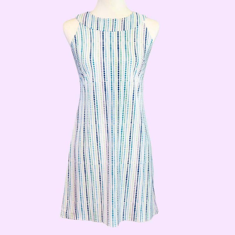 Seaside Dress in Candy Dots Blue (Sample)