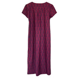 Katherine Way Mackinac Island Midi Dress Navy and Cranberry