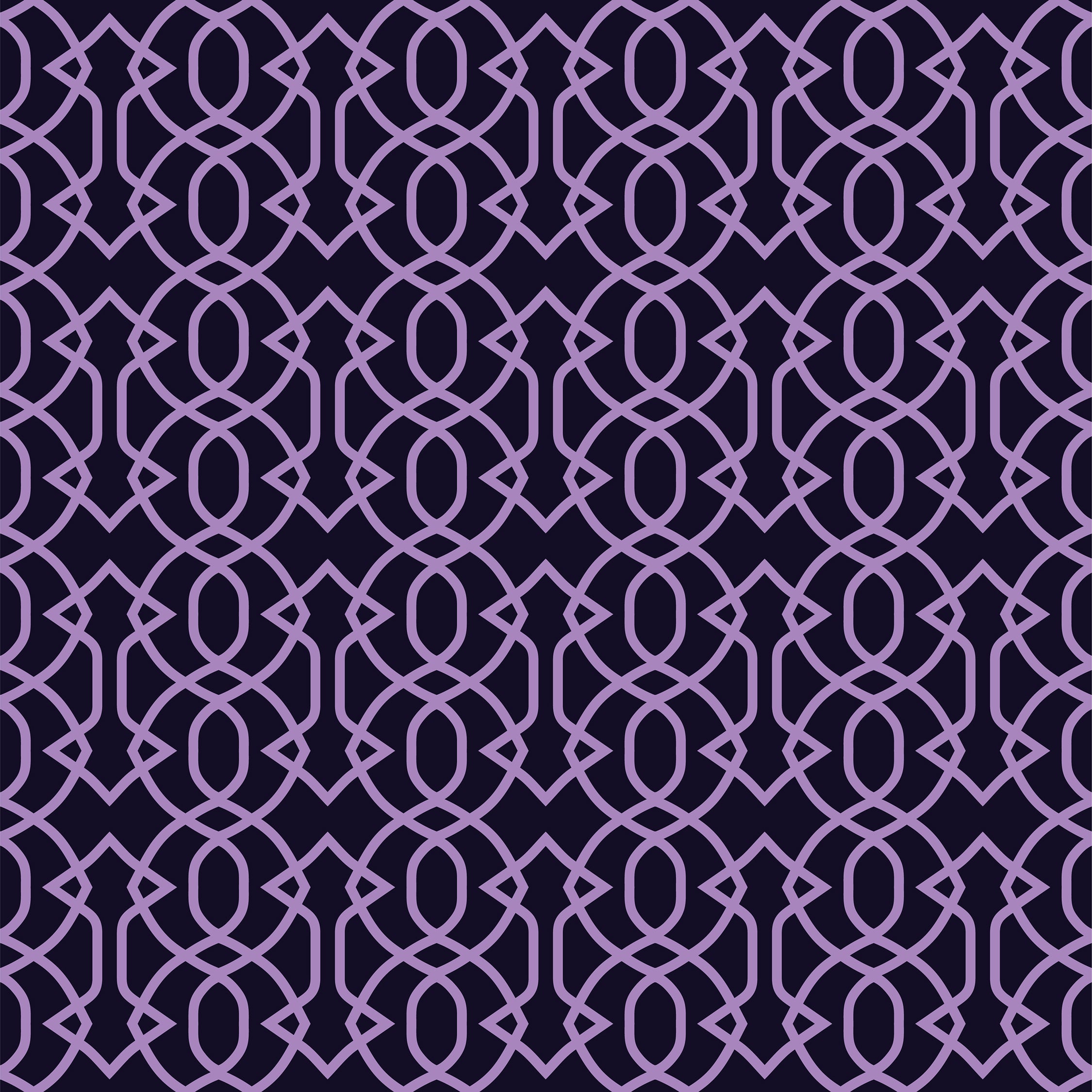 Coco Dress in Imperial Trellis and Deep Purple