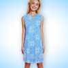 Hampton Sleeveless Tunic Dress in Marrakesh Express Blue