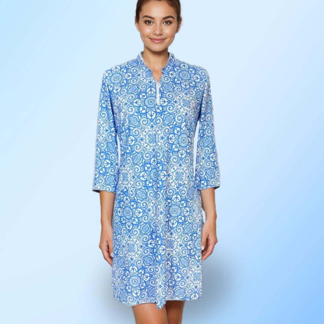 Doral Dress in Marrakech Express Blue
