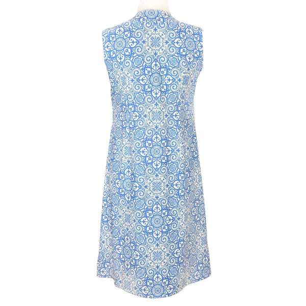 Hampton Sleeveless Tunic Dress in Marrakesh Express Blue