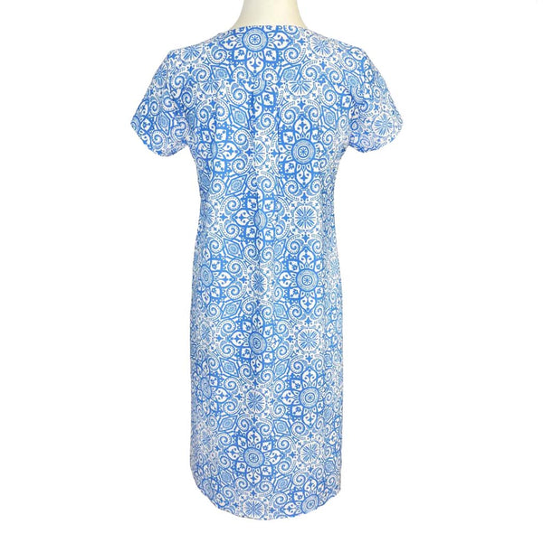 Hyannis Tee Shirt Dress in Marrakesh Express Blue