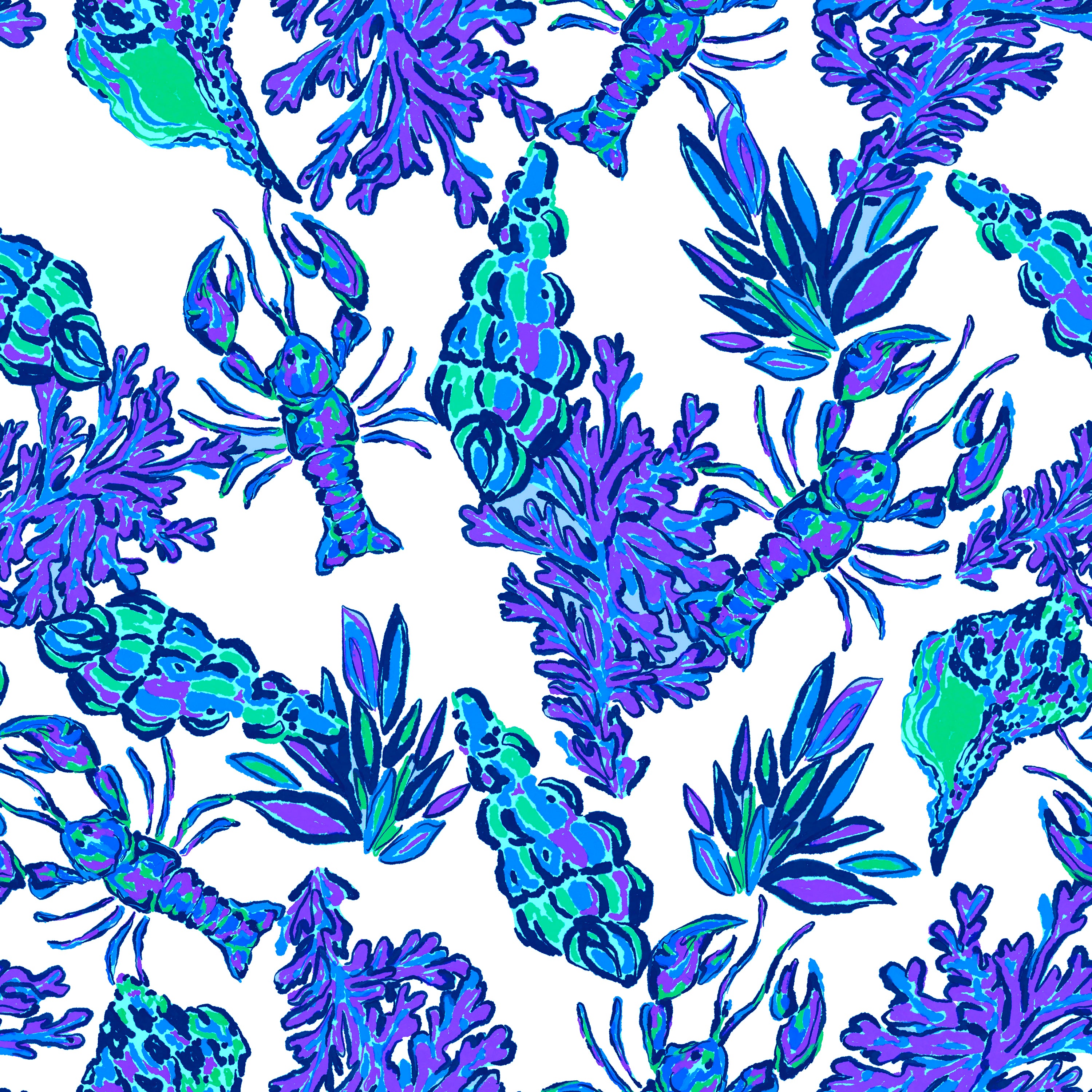 Greenwich Tunic Dress in Beyond The Sea Purple
