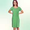 Hyannis Tee Shirt Dress in Cupid's Arrow Shamrock and White