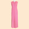 Worth Avenue Maxi Tunic Dress in One For The Vine Pink and Creamsicle (Sample)