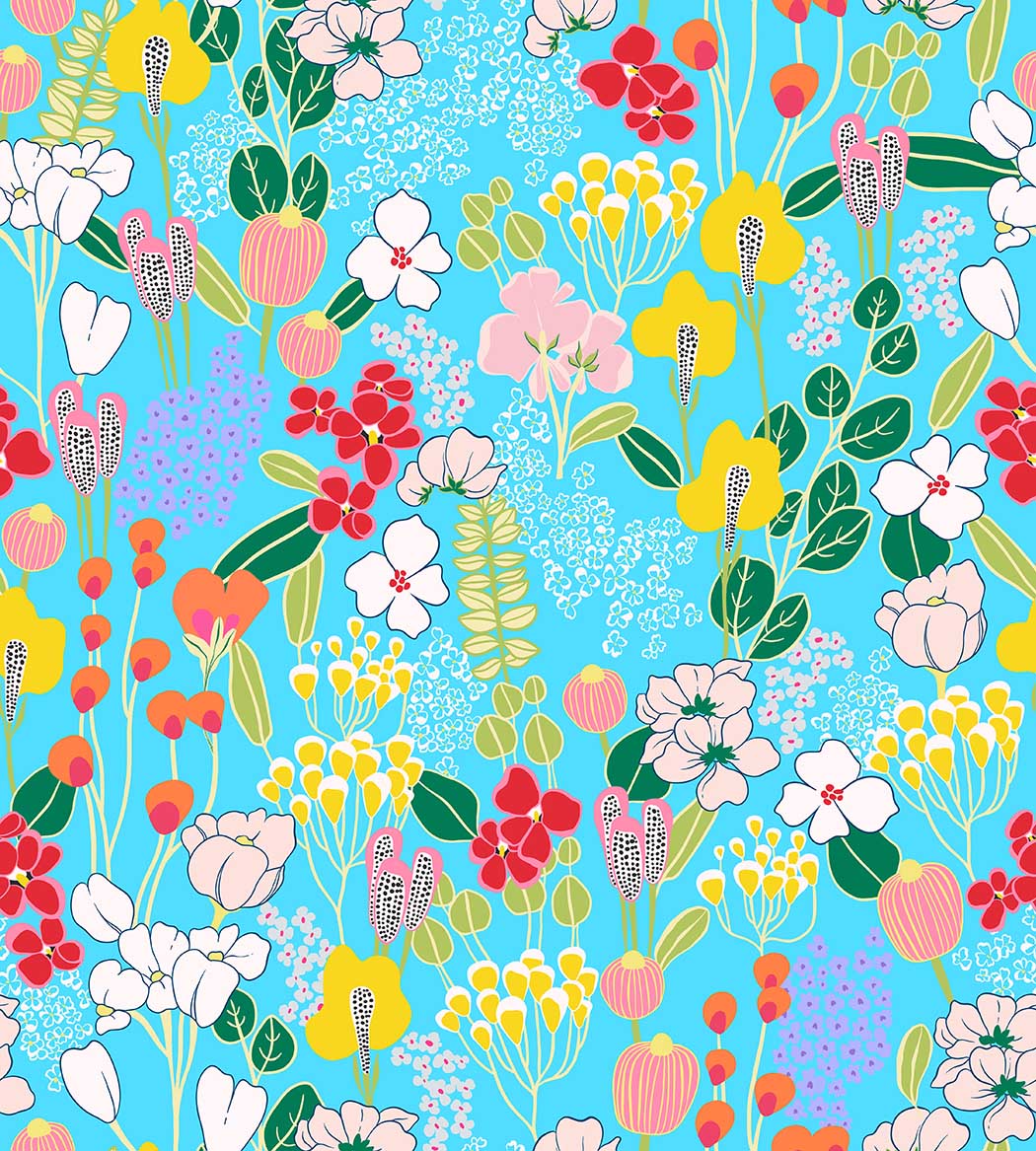 Kiawah Country Club Skort in Lilly's Garden Turquoise