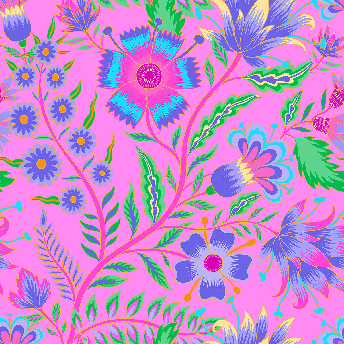 Santa Ana Tunic Top in Jozy's Posies Orchid