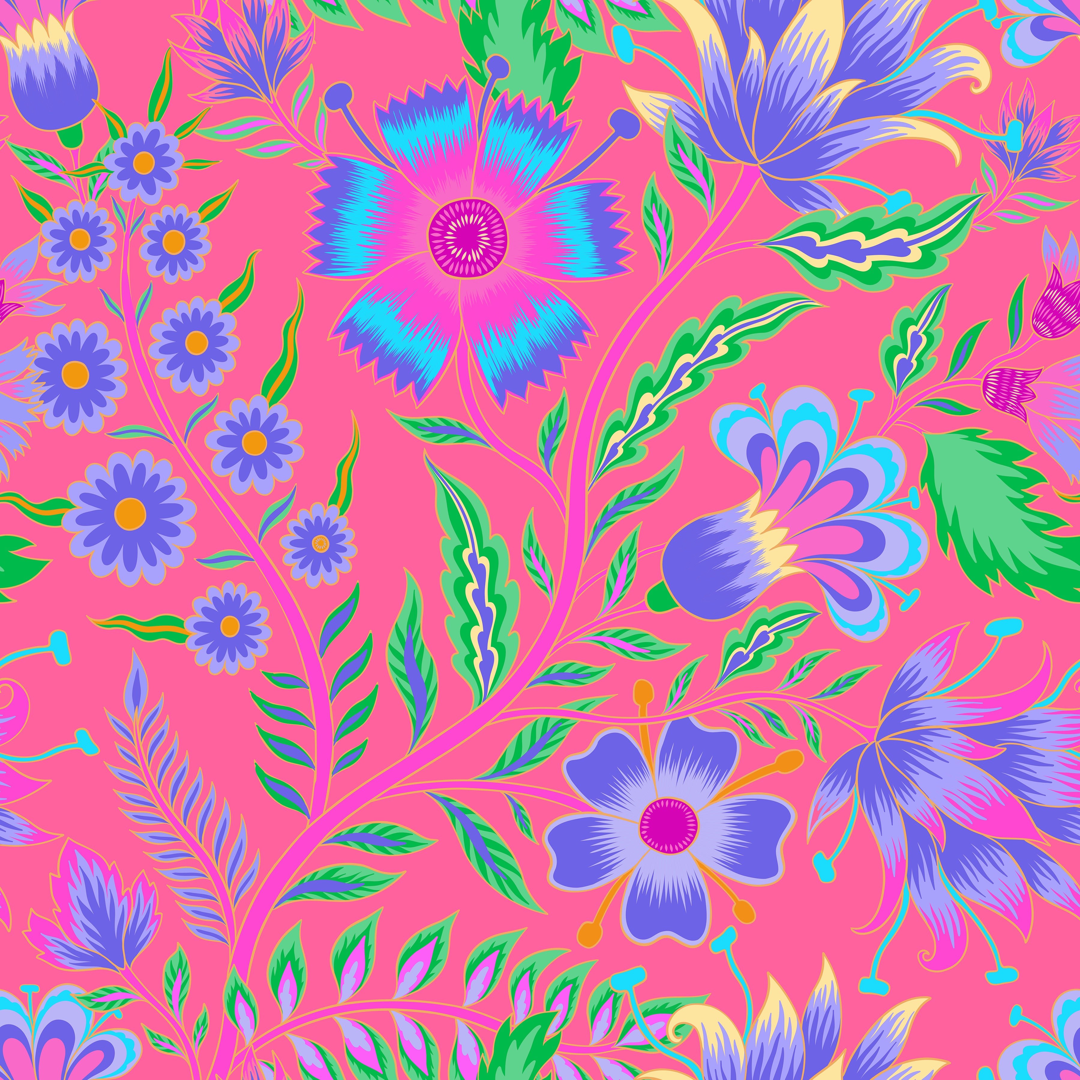 St. Regis Dress in Jozy's Posies Hot Pink