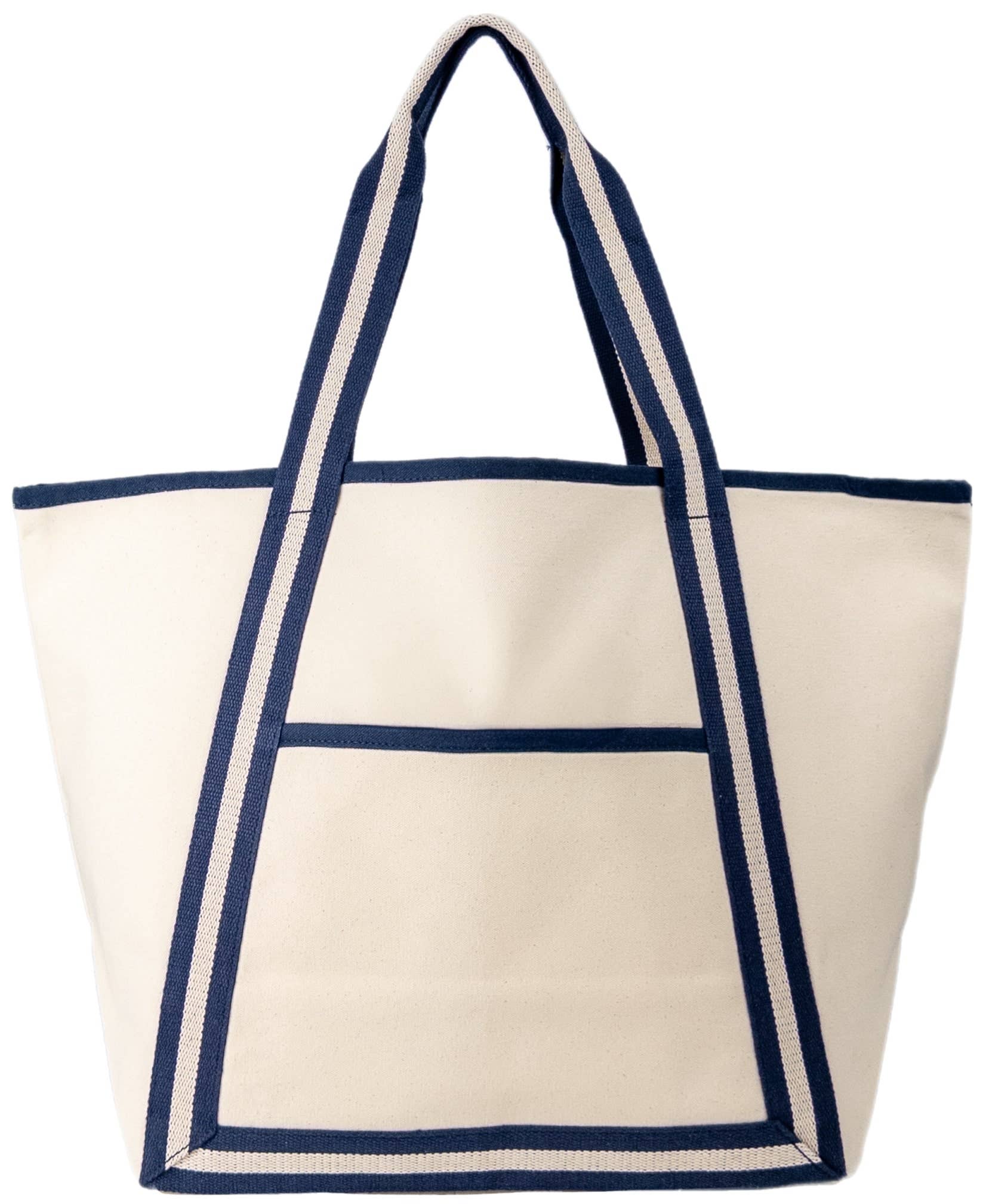 Heavy Duty Seaside Canvas Boat Tote Bag