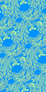 Beach Towel in Crustaceans Blue and Green