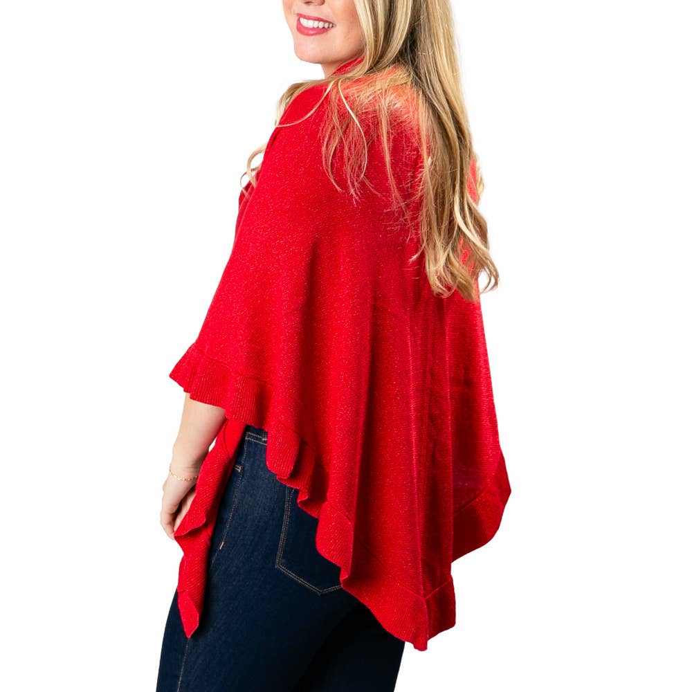 Ava Lightweight Cotton Ruffle Wrap – Year Round Layering