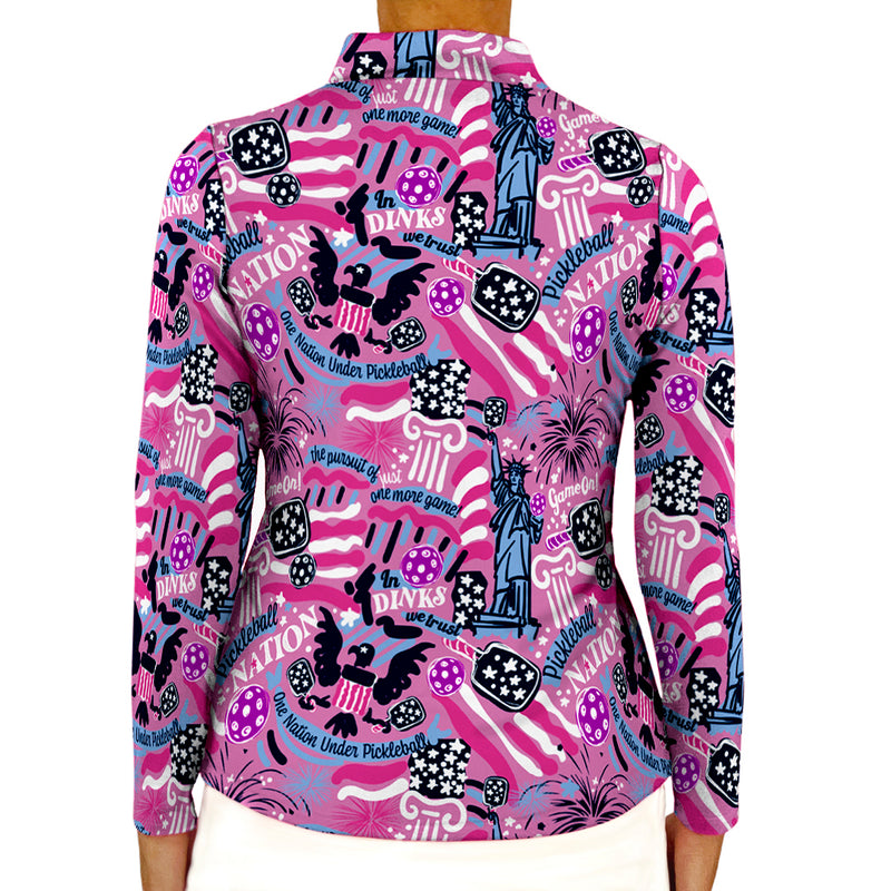 Ana Maria Pullover in Pickleball Nation Orchid