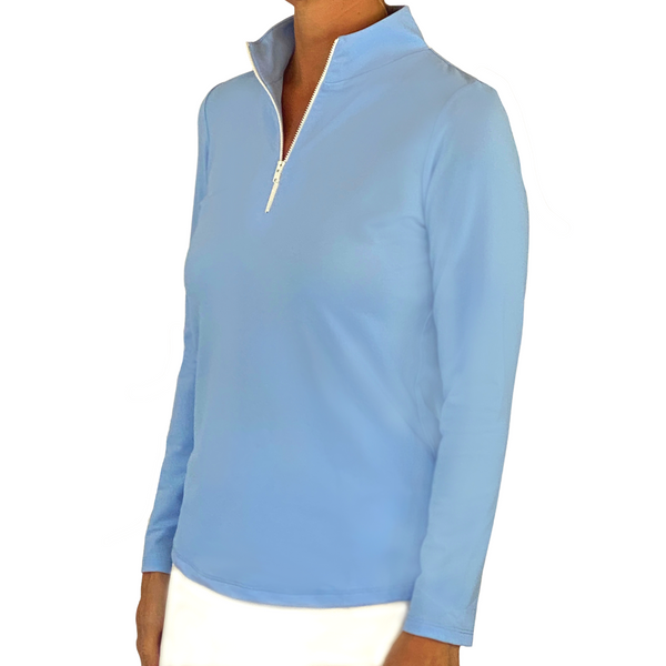 Ana Maria Pullover in Light Blue SAMPLE