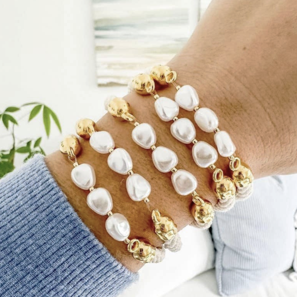 Atlantic - Ivory/Gold - Nautical Rope Bracelet
