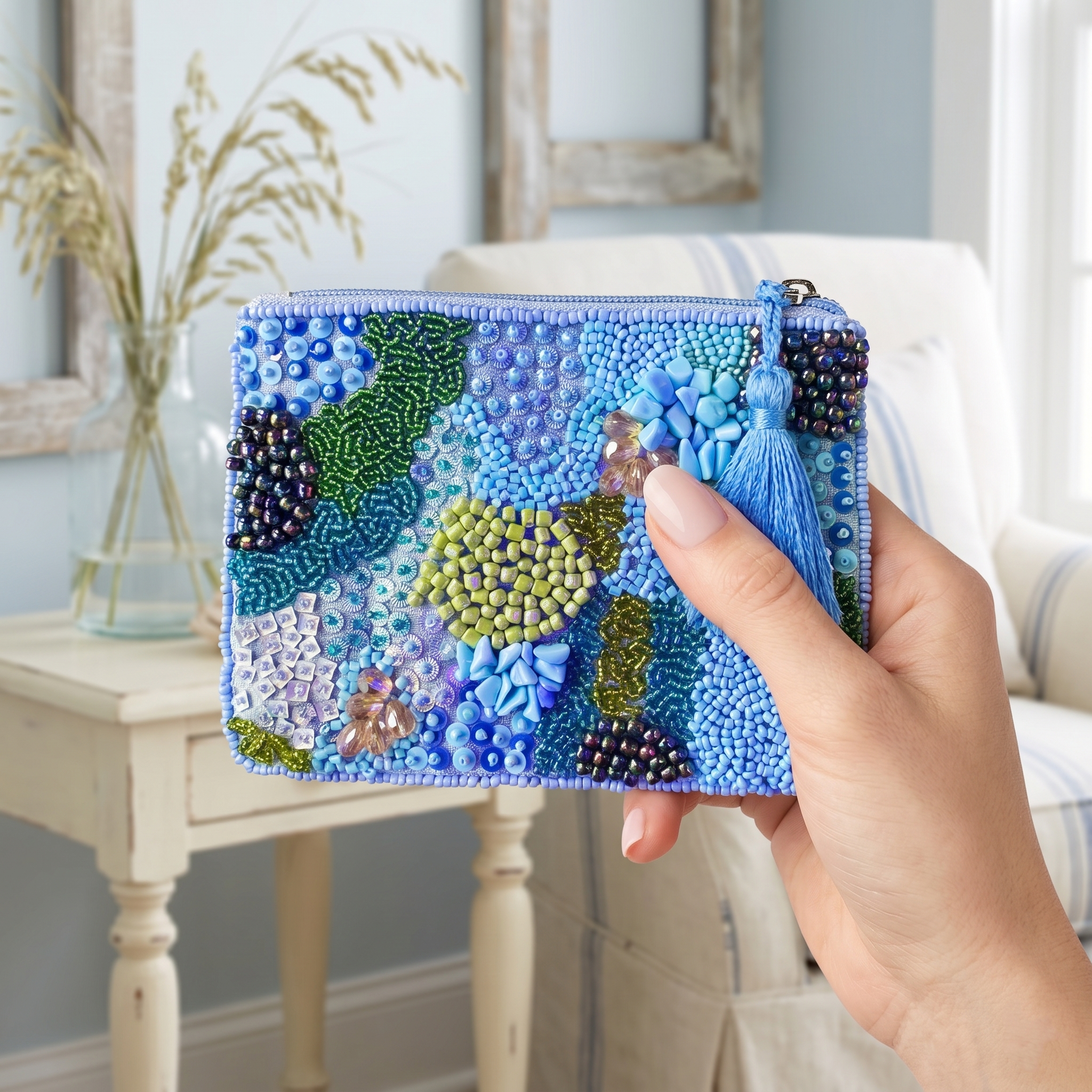 Blue Lagoon Glam Mini Pouch