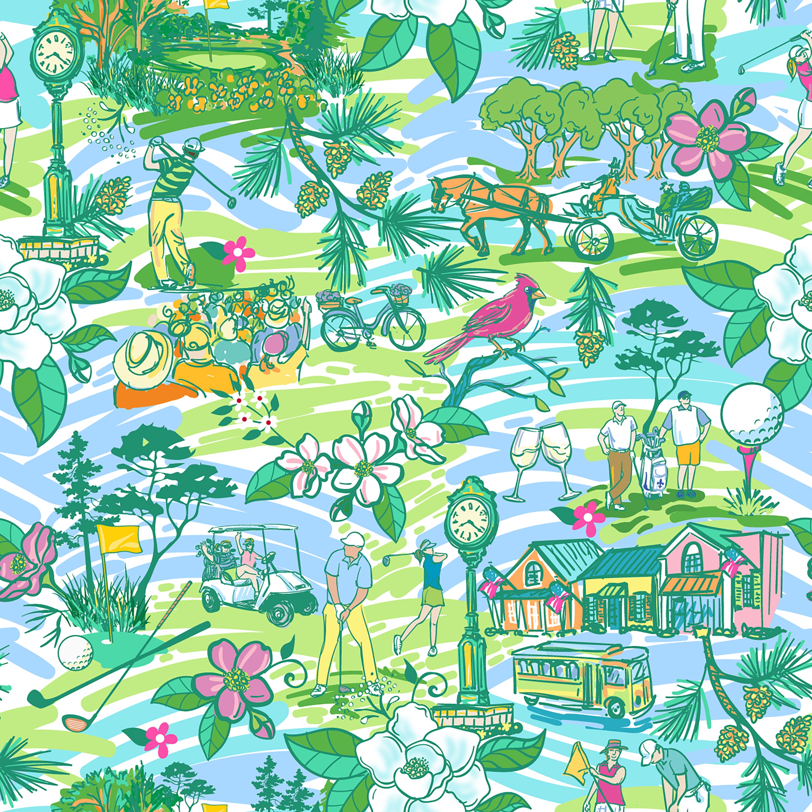 Venice Ruffle Hem Skort in Golf In Pinehurst NC