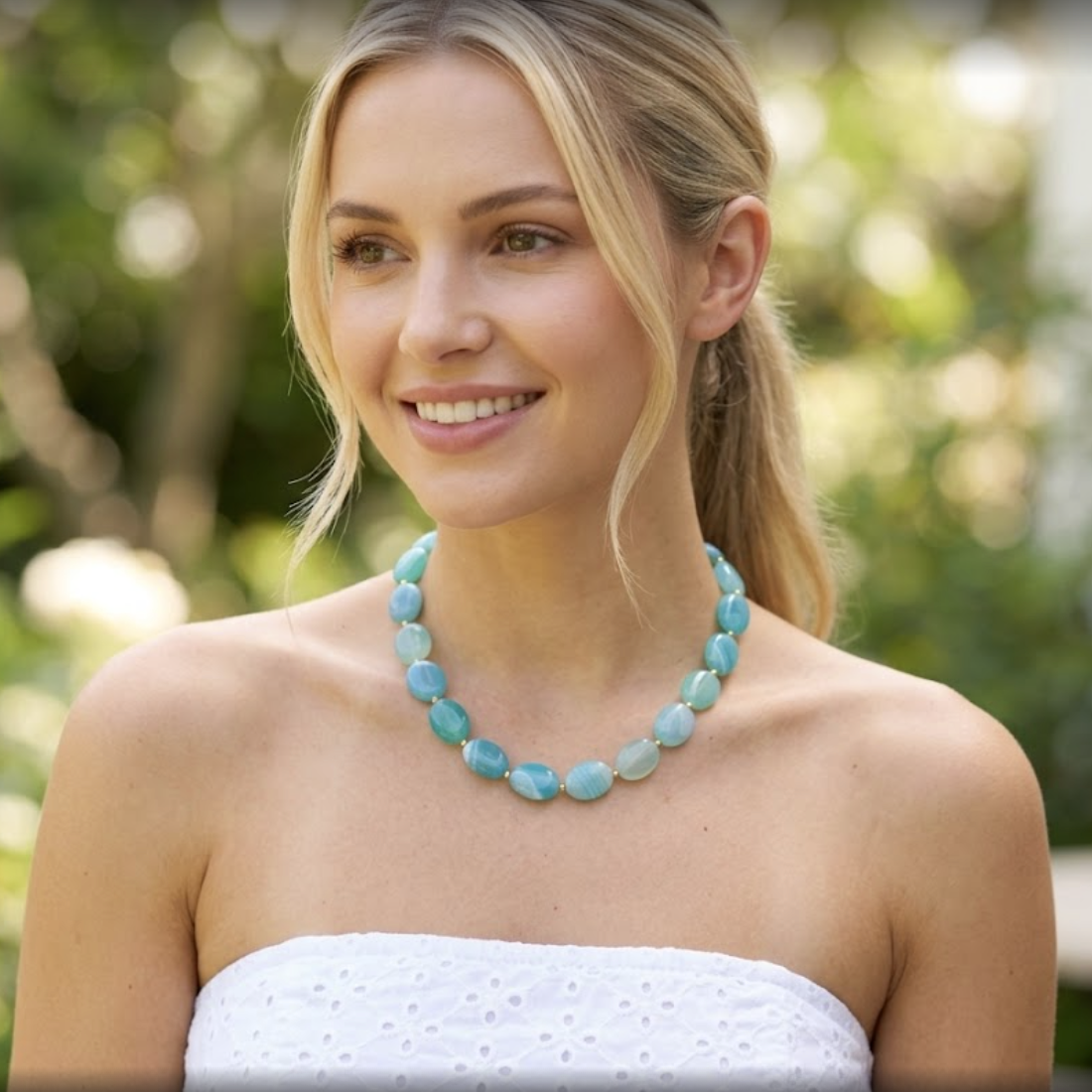 Calm Waters Necklace, 16"