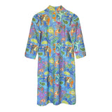 Katherine Way Coco Dress in Paisley Pachyderms Periwinkle