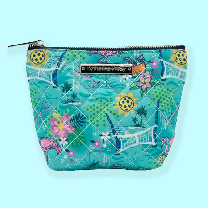 Quilted Ditty Bag in Pickleball Paradise