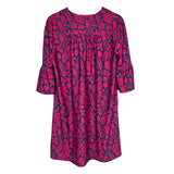 Katherine Way Greenwich Tunic Dress Navy and Cranberry