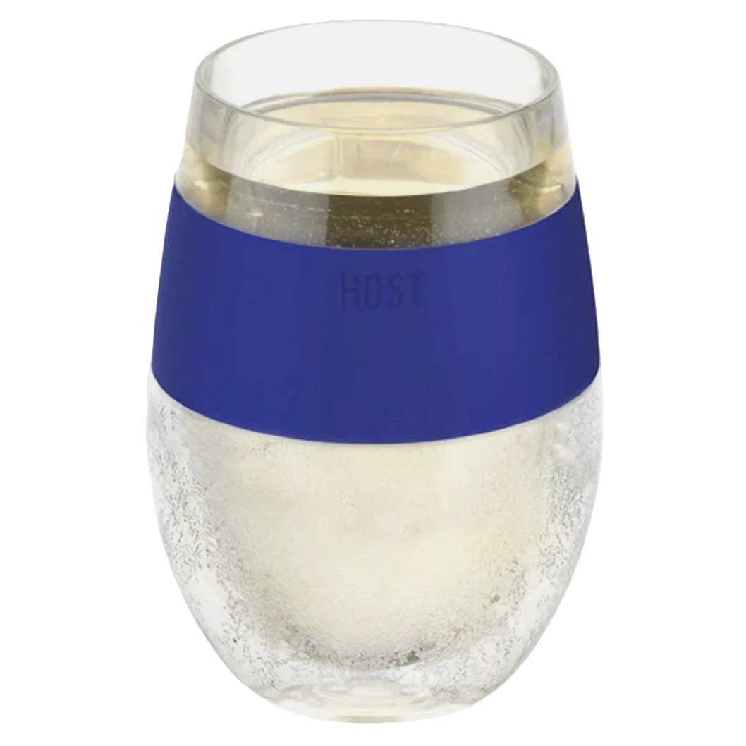 Wine FREEZE™ Cooling Cup Insulated with Cooling Gel in Blue