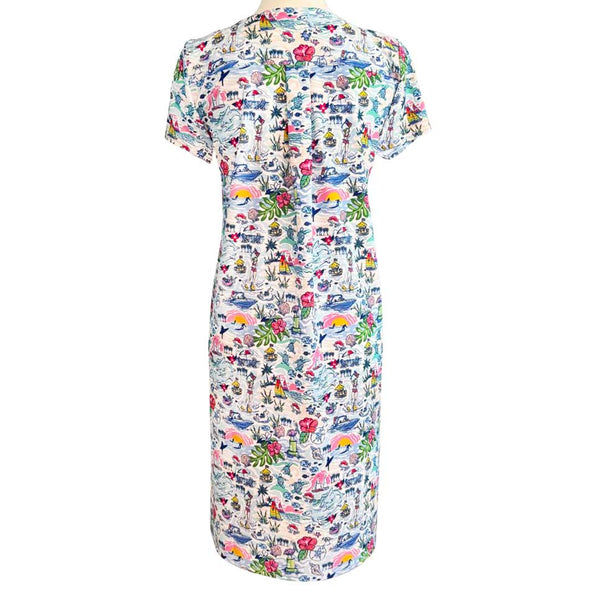 Hyannis Tee Shirt Dress in Watersporting