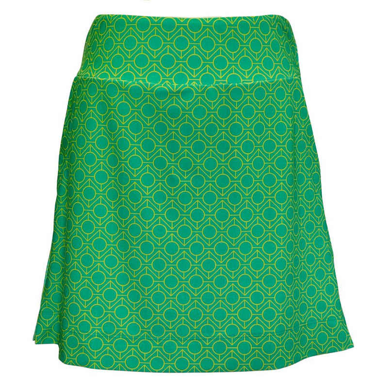 Kiawah Country Club Skort in Geo Maze Jade and Pear