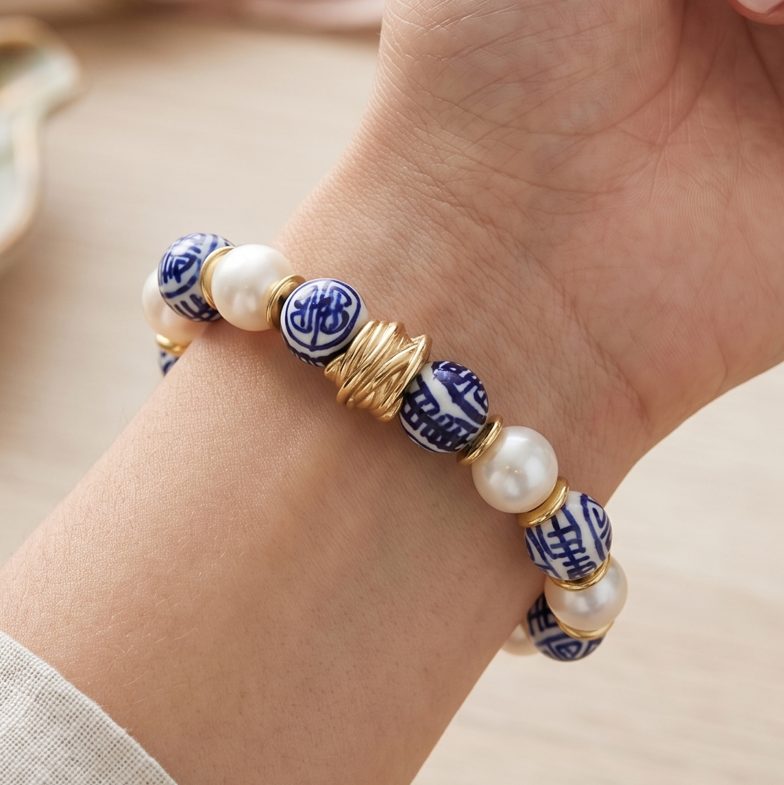 Magnolia Bracelet • Blue