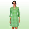 Vero Beach Tunic Dress in Cupid's Arrow Shamrock and White