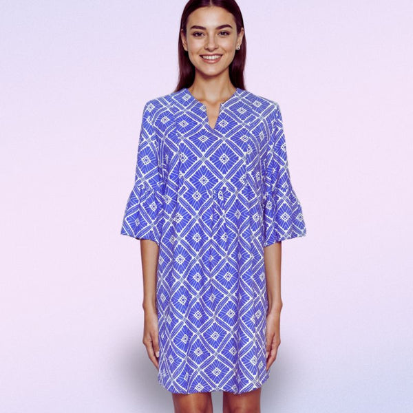 Greenwich Tunic Dress in Tiki Bar Is Open Purple