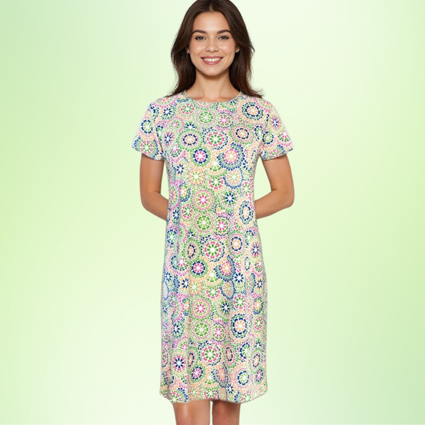 Hyannis Tee Shirt Dress in Sussudio Multi
