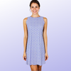 Seaside Dress in Imperial Trellis Lilac and White