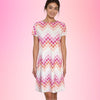 Key West Dress in Sea Turtle Shimmy Pink