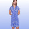 Annapolis Cap Sleeve Polo Dress in Tiki Bar Is Open Purple