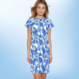 Hyannis Tee Shirt Dress in Beyond The Sea Purple
