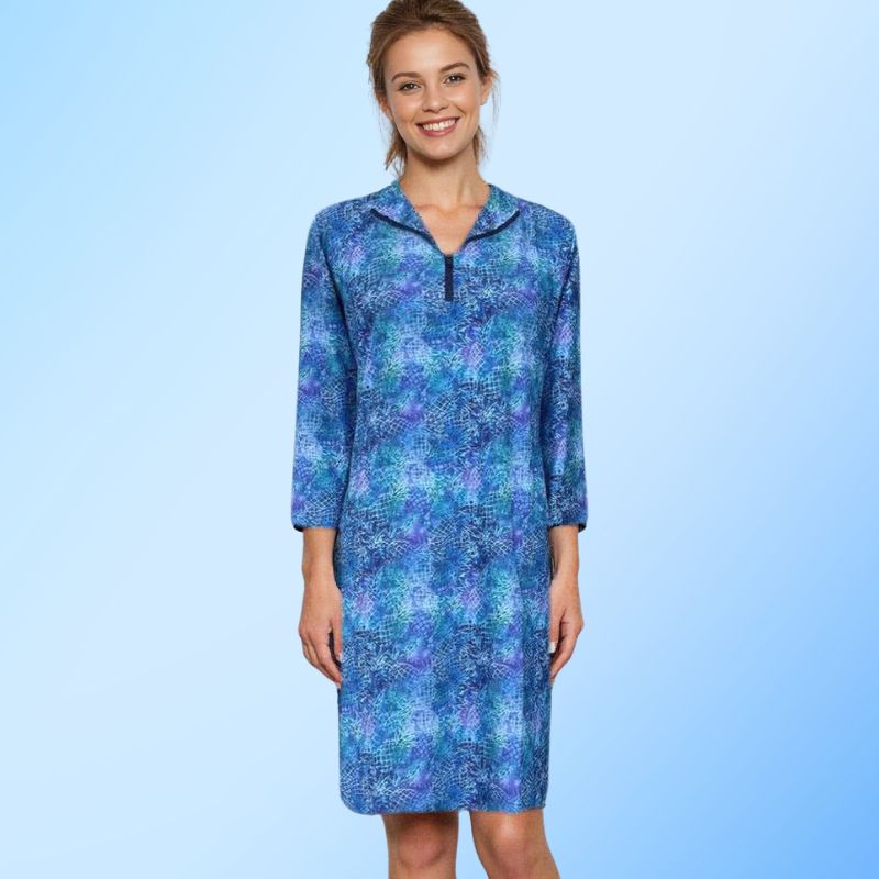 Doral Dress in Batik Pineapple Party