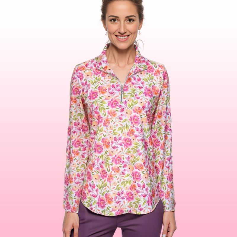 Anna Maria Pullover in Flora Dora Pink