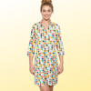 Doral Dress in Classic Herringbone Multi