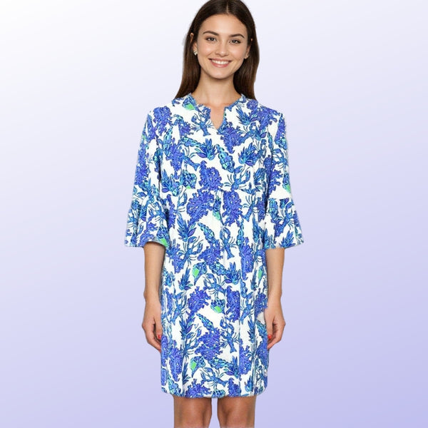 Greenwich Tunic Dress in Beyond The Sea Purple