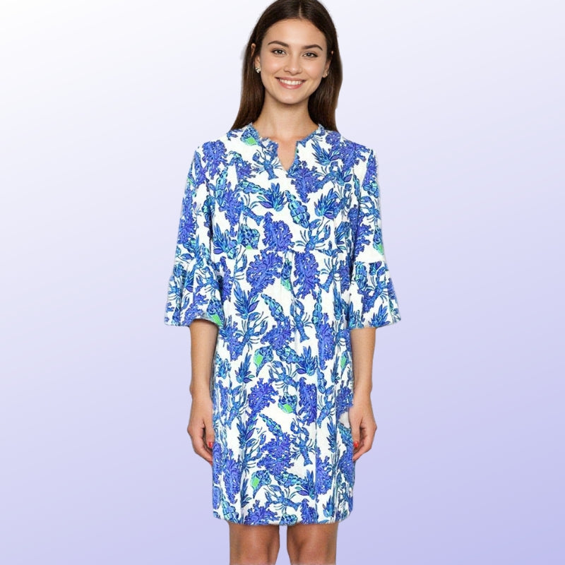 Greenwich Tunic Dress in Beyond The Sea Purple