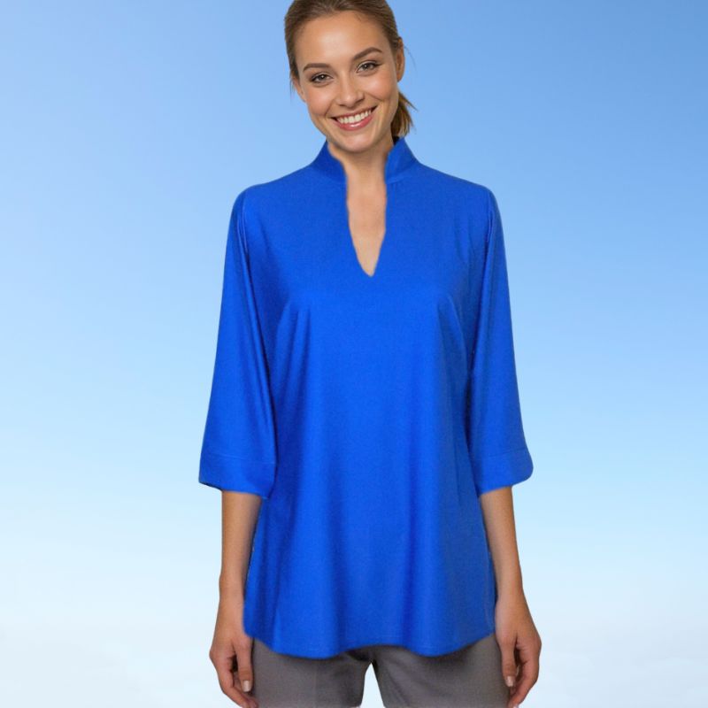 Largo Tunic Top in Cobalt