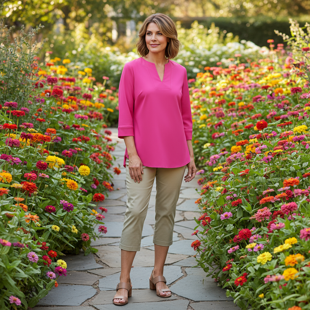 Boca Tunic Top in Barbie Pink